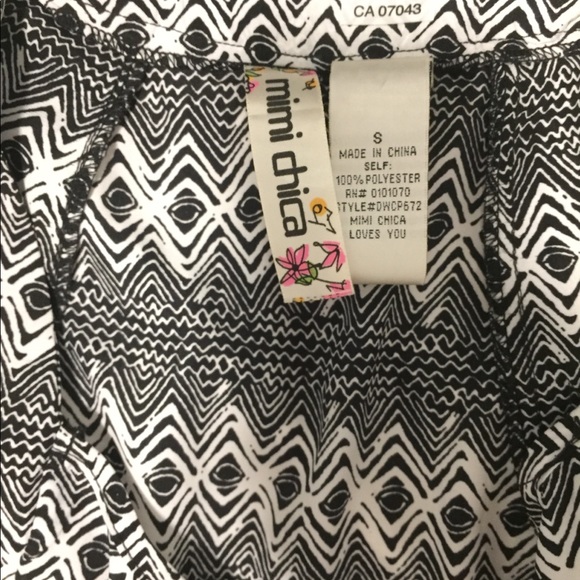 Black and white tribal print dress - Picture 2 of 2